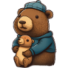 Capybara cuddling