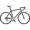 Vélo de route noir