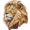 Stylized Lion, Geometric