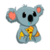 Pizza-Esser Koala-Liebhaber Tier Koala-Bär