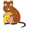 Pizzaflüsterer Quokka-Liebhaber Wildtier Tier