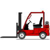 Chariot élévateur Rouge