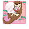 Kawaii Otter Strawberry Milk