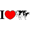 Heart cow emblem