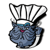 Blue cat chef