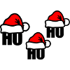 Santa hat ho ho ho