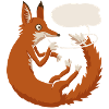 Fuchs Sprechblase