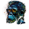 Affe Geschenkidee Monkey Zoo