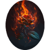 Burning Rose Gift