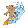 Koala-Liebhaber Koala-Flüsterer Tier-Surfer