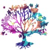 Baum des Lebens ,Lebensbaum,blumen,bunt