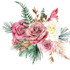 Aquarell Blumen Geschenkidee