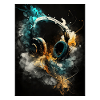 Casque abstrait