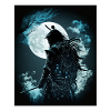 Japanese Samurai In The Moonlight