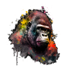 Abstract Gorilla n°3