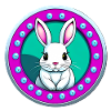Easter Bunny pink white