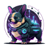 A cute cyber dog