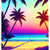 Retro Beach 80s