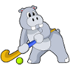 Hippopotamus Hockey Stick