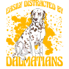 Facilement distrait mes Dalmatiens