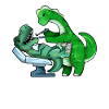 TREX chez le dentiste Brachiosaurus