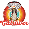 Paraglider flying Catdiver Skydiving Skydiver