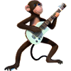 Monkey guitarist