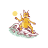 Surfer Kangaroo Australia