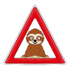 ACHTUNG FAULTIER - TIER - TIERISCH