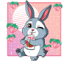 Kawaii Rabbit Strawberry Milk