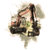Old excavator