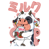Kawaii Cow Strawberry Milk
