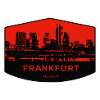 Frankfurt Skyline Patch Red Black