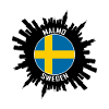 Malmö Skyline Sverige Flagga Resesouvenir