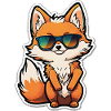 Fuchs mit Sonnenbrille