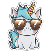 Einhorn mit Sonnenbrille
