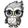 cool owl with sunglasses