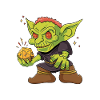 Goblin Orc D20 Cube Design pour un RPG GAMER
