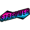 Streamer 3D Neon Schriftzug