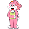 Bunny Secretary Clipboard Office