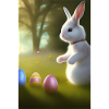Easter Bunny with Easter Eggs