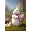 Easter Bunny with Easter Eggs