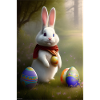 Easter Bunny with Easter Eggs