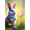 Easter Bunny with Easter Eggs