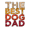 Meilleur papa chien rétro