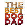Meilleur papa chien rétro