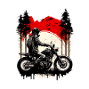 Motorbike Sunset