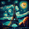 Nuit étoilée à Paris