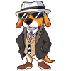 Beagle Hat Sunglasses