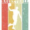Joueur de basketball rétro